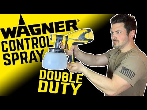 Wagner Spraytech Control Spray Double Duty HVLP Stain Sprayer Review, Demo and Paint Test