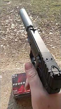 Keltec P17 22LR /Silencer Co sparrow suppressor with subsonic ammo #22lr #suppressor