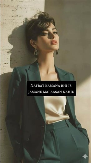 Nafrat kamana bhi is jamane mai aasan nahin🤨😏😎. #attitude_whatsapp_status