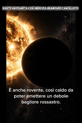 Il pianeta più nero mai scoperto sembra quasi sparire nello spazio.