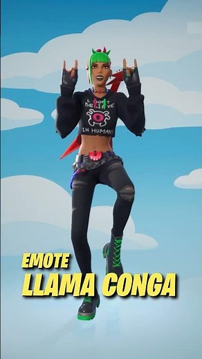 Emote LLAMA CONGA Fortnite #shorts #fortnite #fortnitezerobuild #fortniteclips #gaming