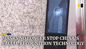 China’s facial recognition technology identifies people wearing masks amid the Covid-19 epidemic