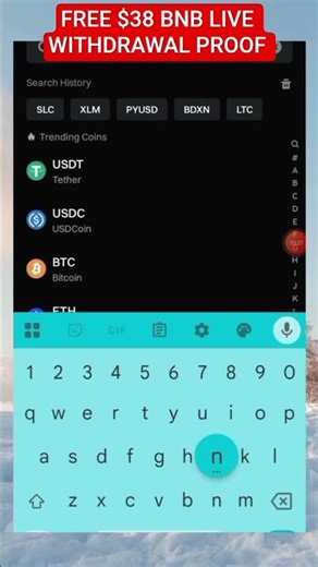 How to mine free BNB & Withdraw Without Investment #shorts