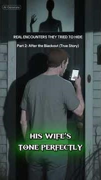 REAL ENCOUNTERS THEY TRIED TO HIDEPart 2: After the Blackout (True Story)