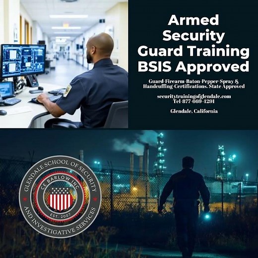 Armed Security Guard Training BSIS Approved