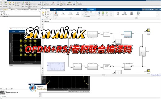 【Simulink教程案例18】基于simulink的基础OFDM发射接收链路仿真