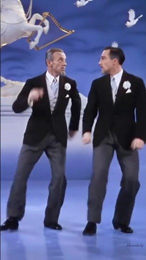 Gene Kelly and Fred Astaire dancing in ‘Ziegfeld Follies’ (1945)🕺 #oldhollywood