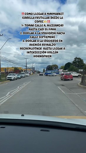 ‼️COMO LLEGAR A MINIMARKET ISABELLA FRUTILLAR DESDE LA COPEC🫶‼️ 1- TOMAR CALLE A. ALESSANDRI HASTA CASI EL FINAL 2. DOBLAR A LA IZQUIERDA HACIA CALLE SEPTIEMBRE 3. DOBLAR A DERECHA EN AVENIDA REINALDO HECHENLEITNER HASTA LLEGAR A INTERSECCIÓN VOLCÁN HORNOPIREN (TAMBIÉN SE PUEDE LLEGAR DESDE SURALIS HACIA REINALDO HECHENLEITNER CON VOLCÁN HORNOPIREN 121 😊 | Minimarket Isabella