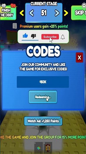 *NEW* CODES FOR FREE UGC OBBY (AFK or Play) Roblox!