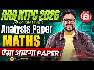RRB NTPC 2026 Analysis Maths Paper | Railway Exam Questions | Gagan Pratap sir #ntpc