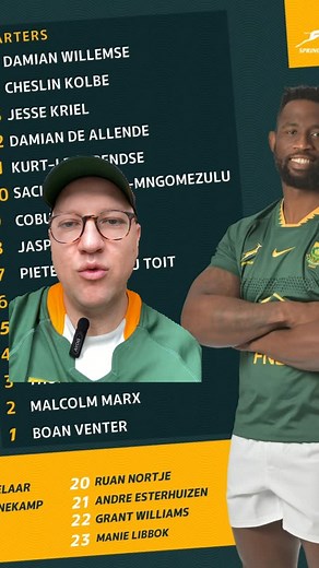 1.4K views · 878 reactions | Springbok announce team to face Ireland #springboks #irishrugby | Aussieboks | Facebook