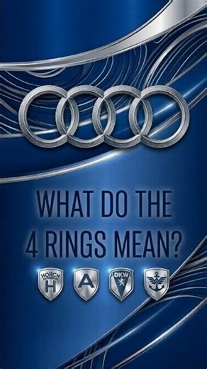 The Secret of Audi’s 4 Rings Revealed! 👀