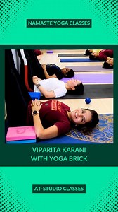 55K views · 13 reactions | VIPARITA KARANI WITH YOGA BRICK ⚡️ The...