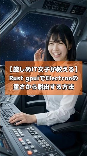 【厳しめIT女子が教える】Rust gpuiでElectronの重さから脱出する方法