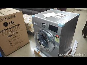 LG 8 kg Fully Automatic Front Load Washing Machine Unboxing