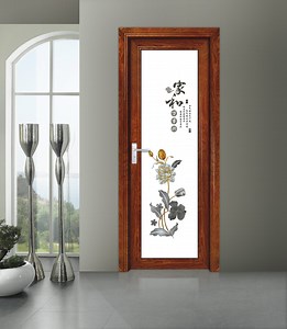 [Hot Item] Aluminium Profile Powder Coated Gray Color Frame Waterproof Open Door, Hinged Door