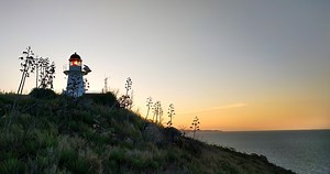 The hike out to Cape Cleveland Lighthouse