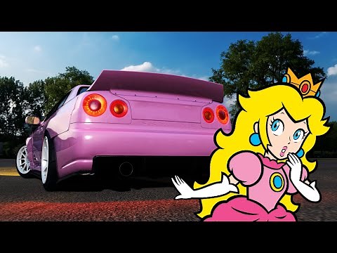 If Princess Peach had a R34 GT-R... - Assetto Corsa