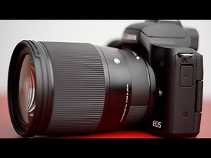 أفضل عدسة لأشهر كاميرا كانون | Canon m50 & Sigma 16mm f1.4