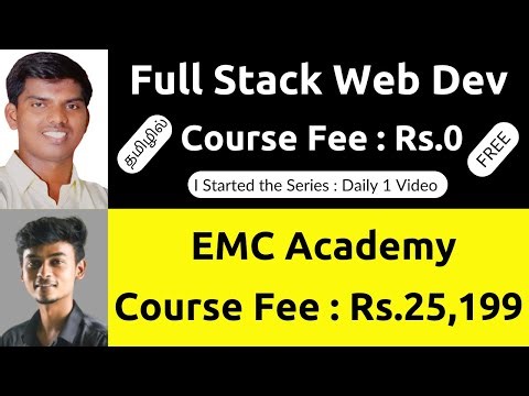 Full Stack Web Development Course FREE of Cost Rs.0 | Tamil