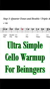 Ultra Simple Cello Warmup for Beginners #violoncello #cello #celloteacher #orchestra