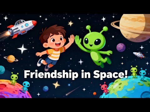Friendship in Space: A Kid and Alien’s Amazing Adventure Across Planets