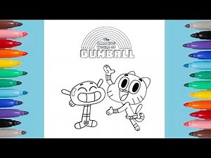 Gumball and Darwin Coloring Pages | The Amazing World of Gumball 💙