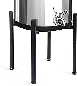 Water Dispenser Stand for Countertop,Water Filter Dispenser Counter Stand,Black Metal Beverage Drink Dispensers Stand(Adjustable Width 9" Tall 12" Wide)