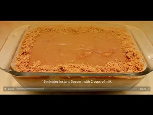 15 Minutes Instant Dessert with 2 Cups of Milk | Quick & Easy Biscoff dessert Ideas