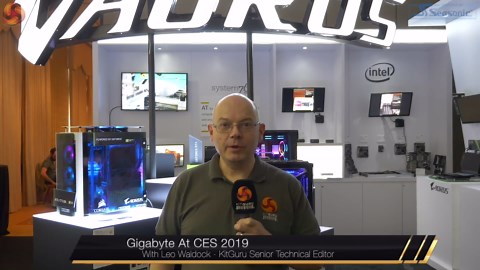 Gigabyte at CES 2019 - Leo sees the new RTX cards and systems!