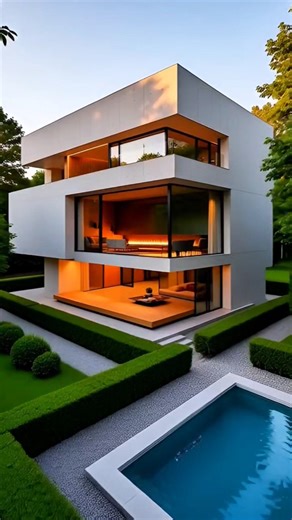 COZY ULTRA-MODERN BOX HOUSE | #modernhousedesign #beautifulhomedesign #homefrontdesign