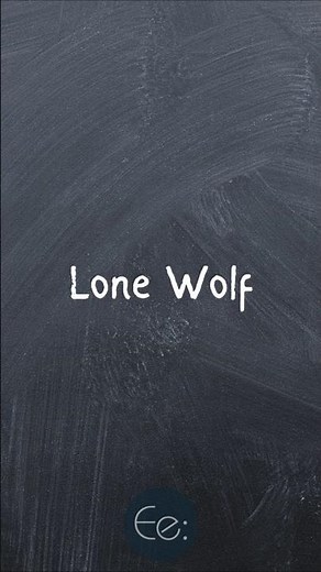 Lone Wolf 🐺 What Does It Mean? English Explained #phrases #expression #meaning #idioms #esl #tips