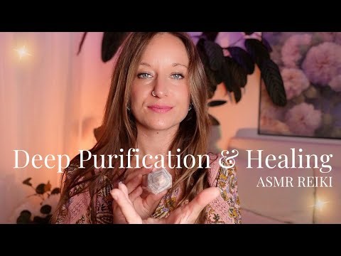 ASMR Reiki Energy Medicine 🌸 Deep Purification, Energy Detox & Crystal Healing