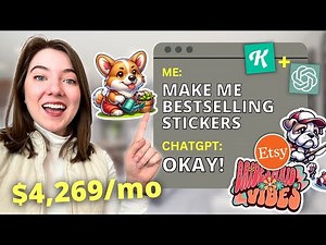 Make $200 A DAY Selling AI Stickers (No Skill): The Easiest Online Side Hustle of 2025