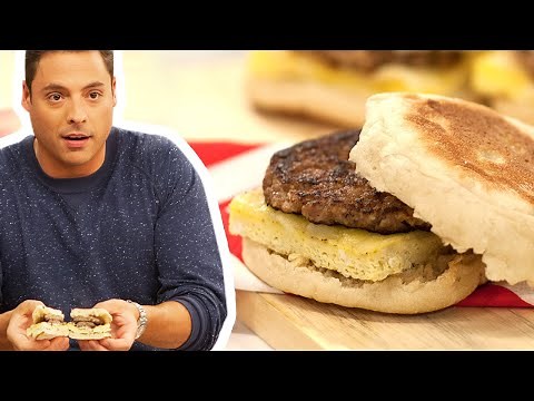 FULL SEGMENT: Jeff Mauro Makes a Sausage Egg McMuffin | The Kitchen | Food Network