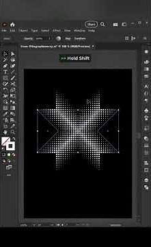 How to Create a Halftone Dot Abstract Pattern in Adobe Illustrator #adobeillustrator #shorts