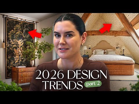 Interior Design Trends 2026 EXPLAINED | Dark Woods, Wallpaper, Moody Colors & Furniture
