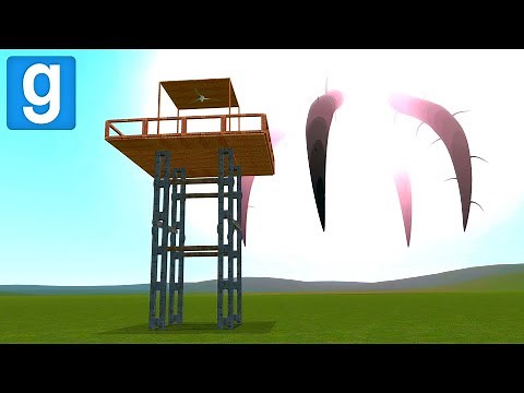 SKY TENTACALES VS TOWERS! - Garry's mod Sandbox