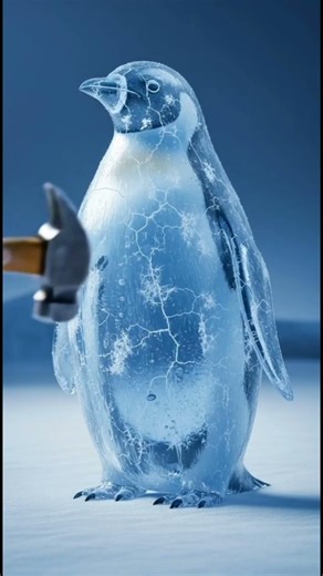 Penguin Trapped in Ice ❄️ | Frozen World #IceWorld