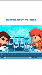 Wonder Ruby VS Trex. 😲😲😲 #omarhana | Omar & Hana