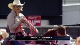 Maddy Deerman finished strong in the finals at Puyallup with a 3.1-second run. | PRCA ProRodeo