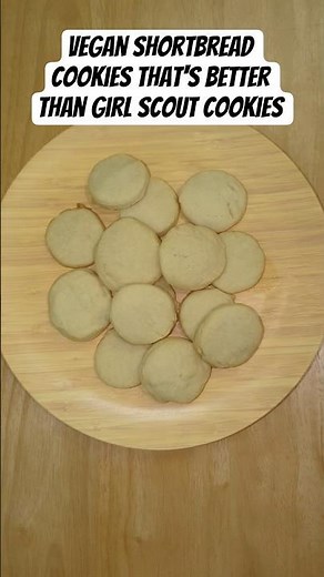 How to Make Vegan Shortbread Cookies 🍪 Easy Vegan Recipe #vegan #cookies #dessert