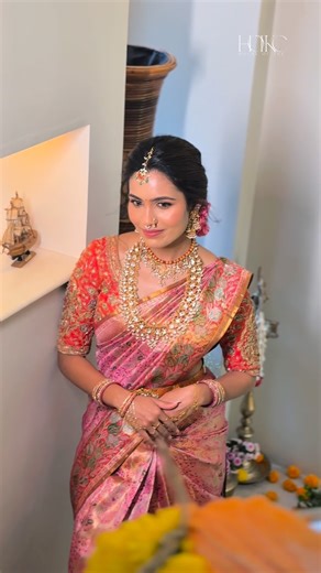 House Of The Kapture Crew on Instagram: "Caught in the పెళ్లికూతురు glow🩷 . . . . . . . . #wedding #weddingseason #weddingdress #hotkc #bride #fyp #trendy#telugu #telugubride #beautifulbride❤️"