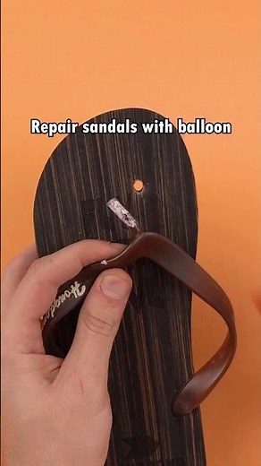 :Repair Broken Sandals with a Balloon! 🎈👡 Genius DIY Hack....