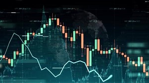 Download Dynamic Stock Market Interface Graph 4K Background for free