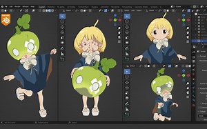 在Blender中创建萌萌哒二次元妹纸！_哔哩哔哩_bilibili