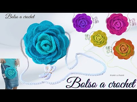 Amazing crocheted flower-shaped bag step by step / crochet bags
