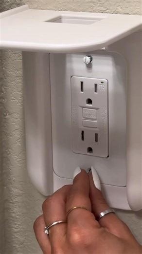 9.9K views · 42 reactions | ⚡ Compact yet smart — this WALI outlet shelf turns any outlet into a convenient storage space for your bathroom gadgets or essentials!  Perfect for keeping things neat and out of the way. #bathroomorganization #smarthome #homeorganization #livinginsmallspaces #organizationtips #bathroomdecor #amazonfinds #homeessentials #minimalisthome #cozyhome #duyencd #homemini" | Room Decor Ideas | Facebook