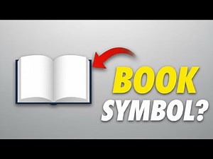 Open Book Symbol in Word