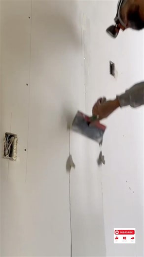 Cómo hacer uniones de drywall rápido y fácil #drywallfinish #ytviral #youtubeshort